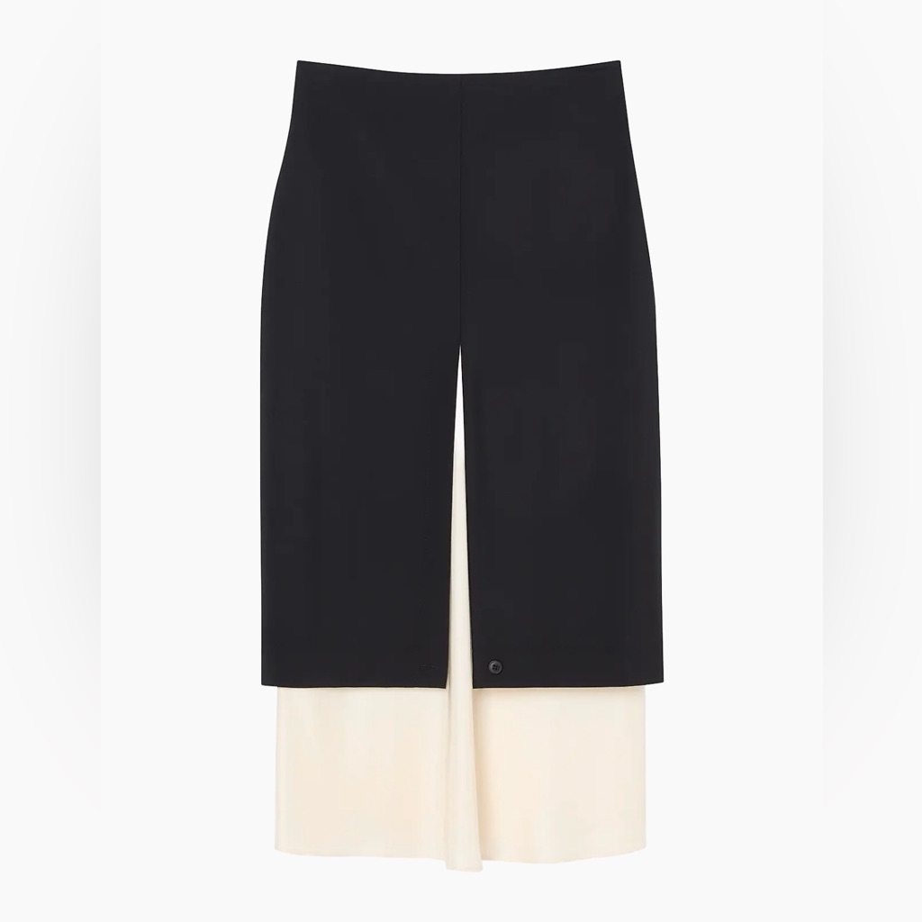 Rohe Contrast Skirt,38, Black White